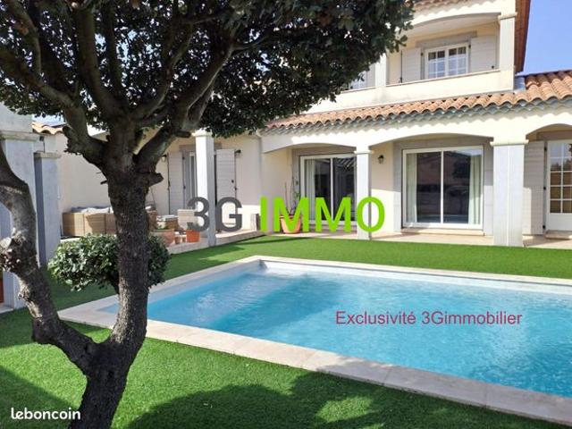Vente | Maison traditionnelle | 6p | 4ch | 172.88 m² | Saint Maximin | Expo Sud | Terrasse · Balcon · Jardin · Piscine