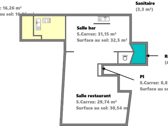 Vente Murs commerciaux 84 m²