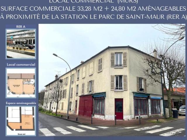 Vente murs pro à Saint maur des fossés