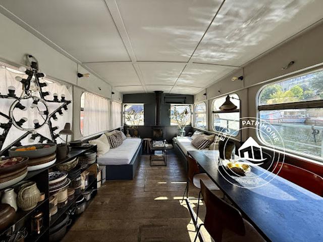 Vente Péniche 5 pièces 55 m2 Paris 4ème
