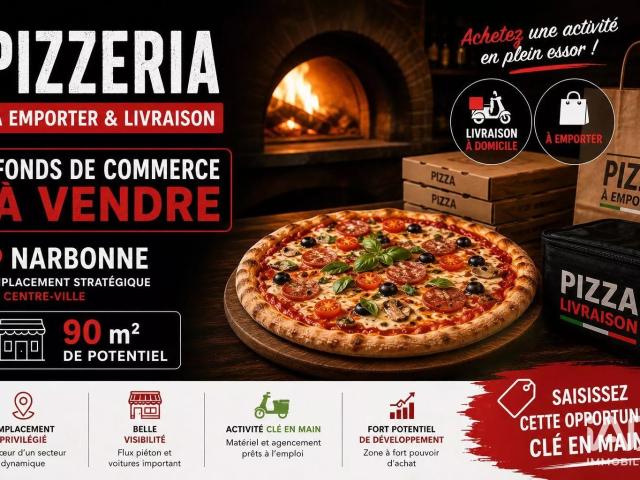 Vente Pizzeria 90 m²