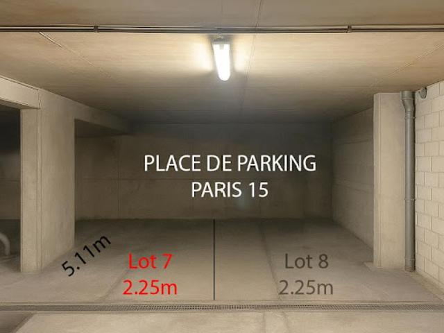 Vente Place de parking 11.5 m2 Paris 15ème