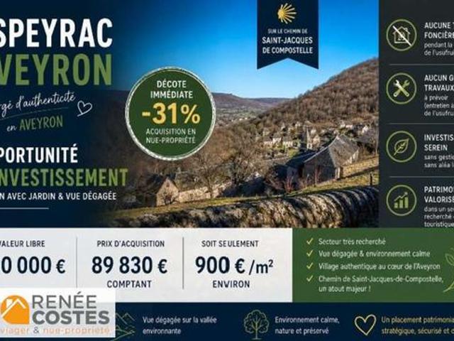 Vente Propriété 4 pièces 100 m2 Espeyrac