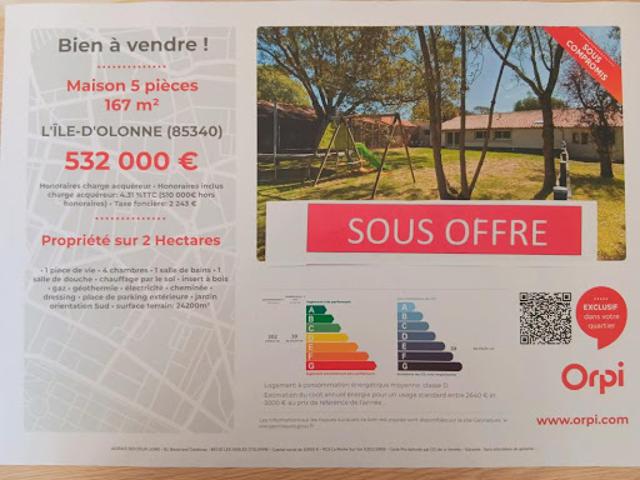 Vente Propriété 5 pièces 167 m2 L'Ile d'Olonne