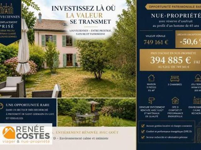 Vente Propriété 5 pièces 90 m2 Louveciennes