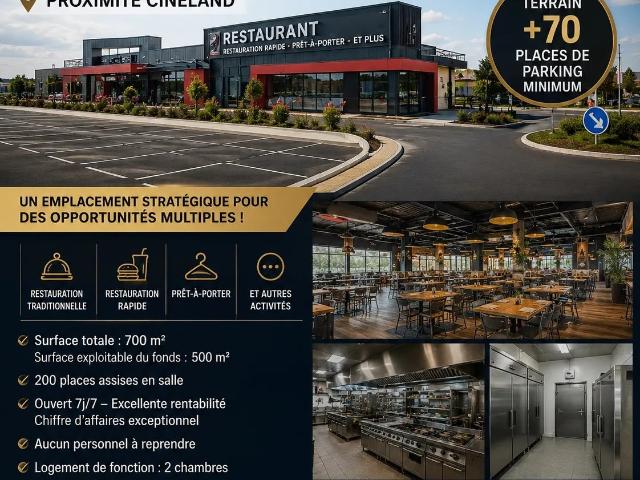 Vente Restaurant 720 m²