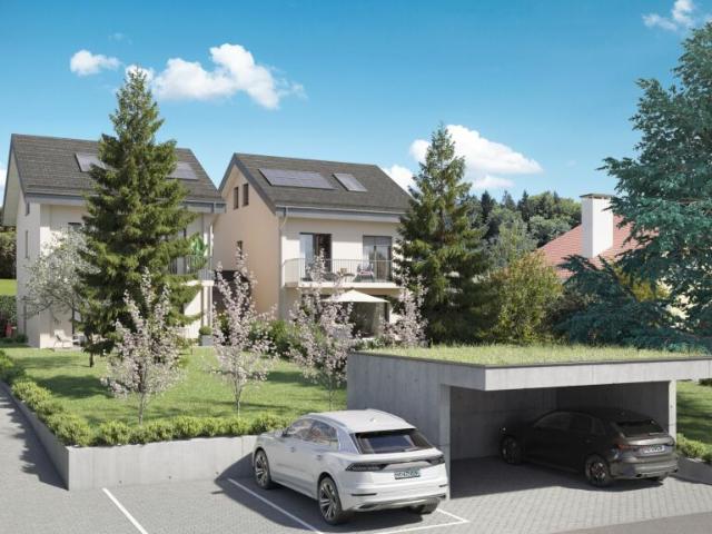 Vente sur plan Belle villa A de 5,5 pièces avec grand jardin privatif, au sein du quartier prisé du Polny à Epalinges https: www.villasdupolny.ch/