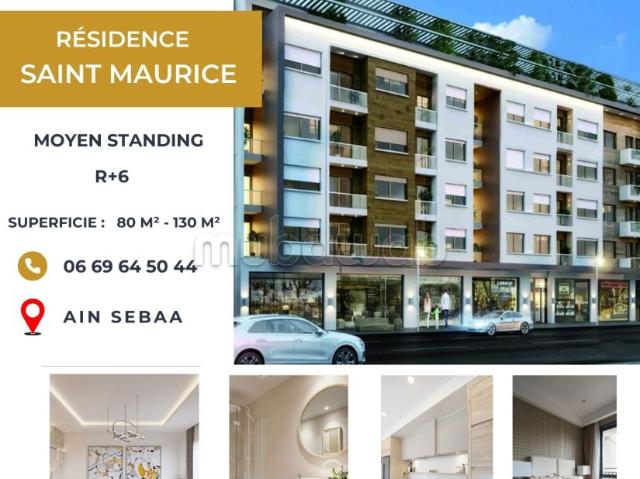 Vend appartement à Aïn Sebaâ. 2 belles chambres. Parking