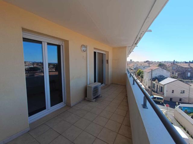 Vend appartement T2, 1 chambre avec terrasse dans une réside. 53m² Villeneuve lès Béziers