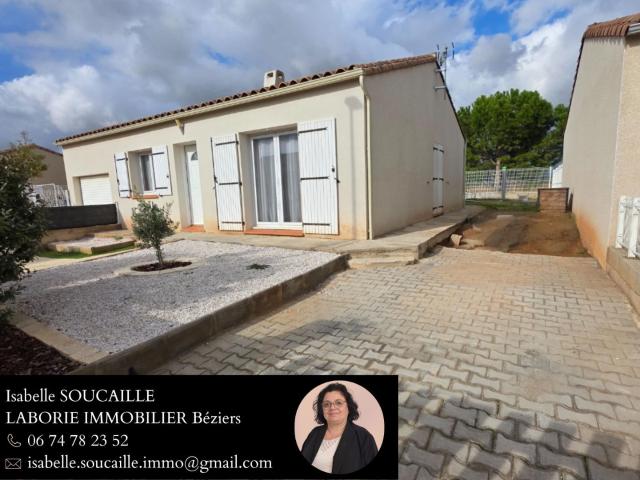 Vend Villa 3 Faces 85.16 M2 3 chambres, garage,SUR Terrain 3. 85m² Homps