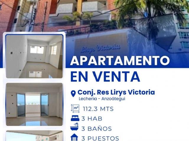 VENDE APARTAMENTO EN LIRYS VICTORIA LECHERIA VE11 0163LV MNUÑ