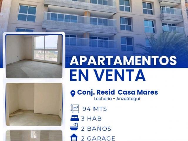 VENDE APARTAMENTOS EN CASA MARES LECHERA VE11 0166CM MNUÑ