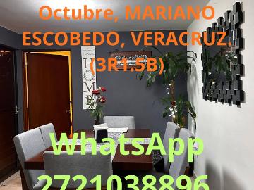VENDE CASA Col. 21 de Octubre, MARIANO ESCOBEDO, VERACRUZ. 3R1.5B