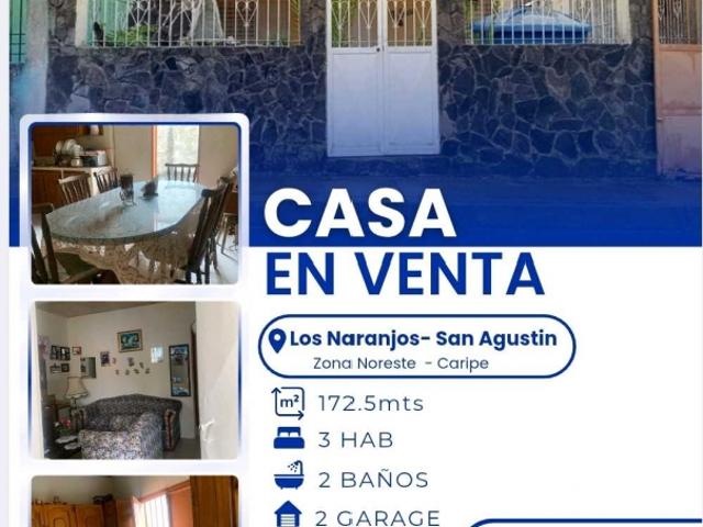 VENDE CASA EN LOS NARANJOS CARIPE VE10 00011ZNE EROD