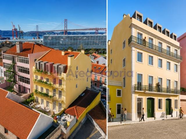 Vende se prédio para recuperação em Estrela/Alcântara Lisboa com Projeto aprovado