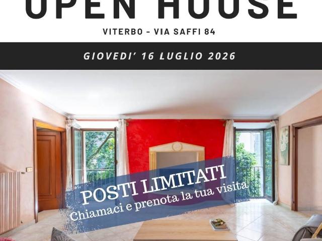 Vendesi quadrilocale a Viterbo via Saffi 84, Centro città