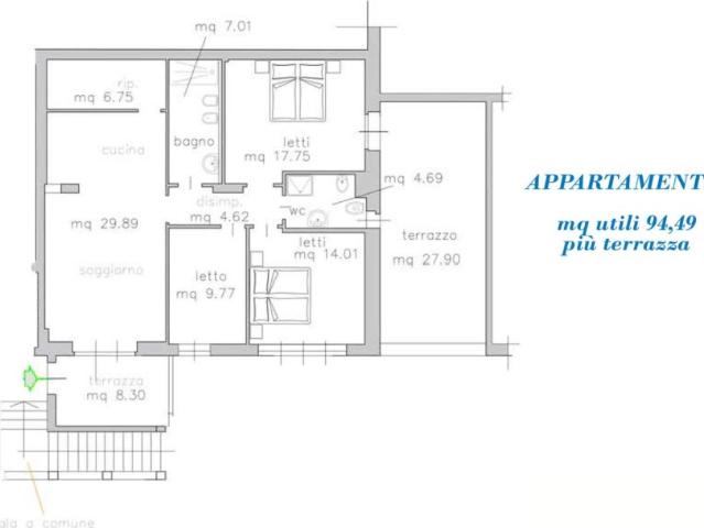 Vendesi appartamento a Dicomano via Vittorio Veneto