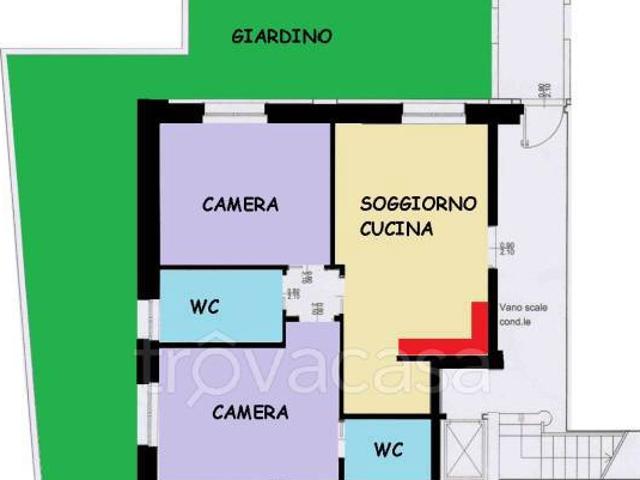 Vendesi trilocale a Melzo via Montello, 12
