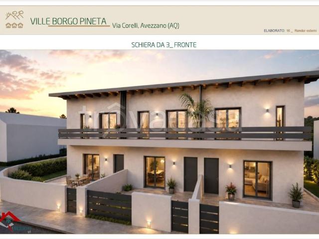 Vendesi villa a schiera ad Avezzano via della Pineta