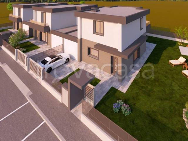 Vendesi villa bifamiliare a Pagazzano via Il Caravaggio
