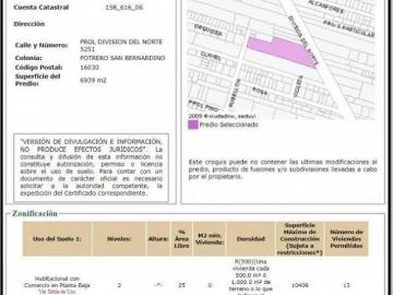 VENDO TERRENO 6791M2 PROLONGACION DIVISION DEL NORTE ALCALDÍA XOCHIMILCO CDMX