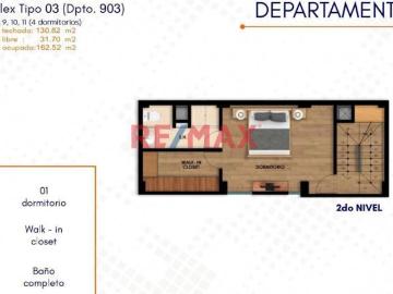 Vendo Triplex Urb. San Andrés 162.52M2 Dpto 903 S/589,500.00