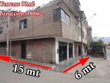 Vendo Casa En Esquina De 180 M2 Frente A Parque Por Estación Santa Rosa En Sjl