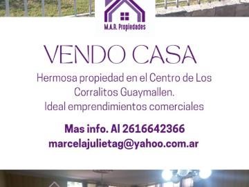 Vendo casa en los corralitos