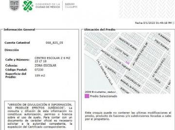 VENDO CASA EN ZONA ESCOLAR,GAM,CDMX