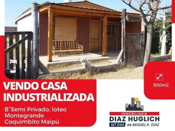 Vendo casa industrializada Coquimbito Maipú