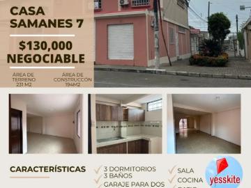 VENDO CASA SAMANES 7 2 PISOS