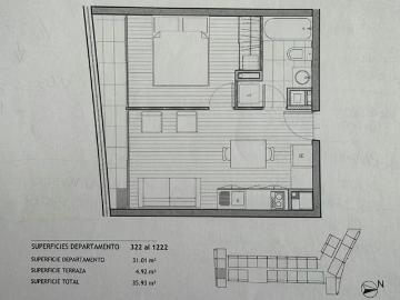 Vendo depto | santiago| 1d+1b| v. Mackena sta isabel | 1 dormitorios por 2455.00 en Santiago