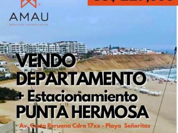 VENTA Ó ALQUILO ANUAL DEPARTAMENTO EN PUNTA HERMOSA PLAYA CABALLEROS