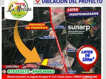 VENDO LOTES INDEPENDIZADOS INSCRITOS EN SUNARP LA MOLINA