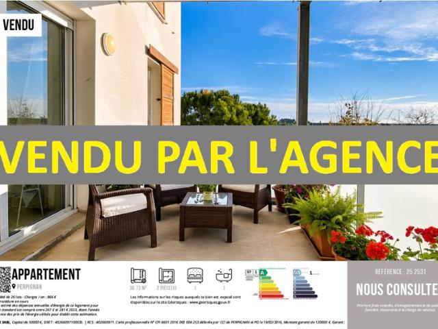 VENDU PAR L'AGENCE UN APPARTEMENT RECENT DE TYPE 2, AVEC