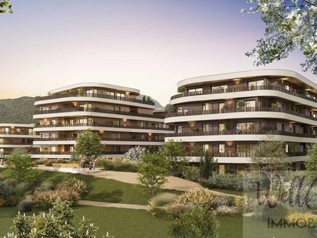 VEFA Appartement T4 de 91m² S O avec Box / Parking SS/ Cave à Grésy sur Aix
