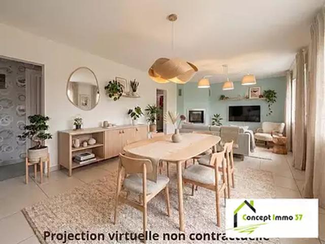 Veigné 37250 Achat / Vente maison 5 pièces t5 terrasse parking