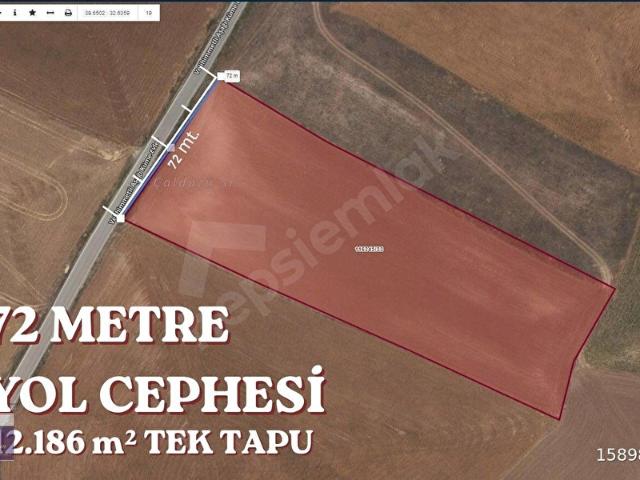 VELİHİMMETLİ YOL CEPHELİ 12.186 m TEK TAPU 72 m CEPHE YATIRIMLIK