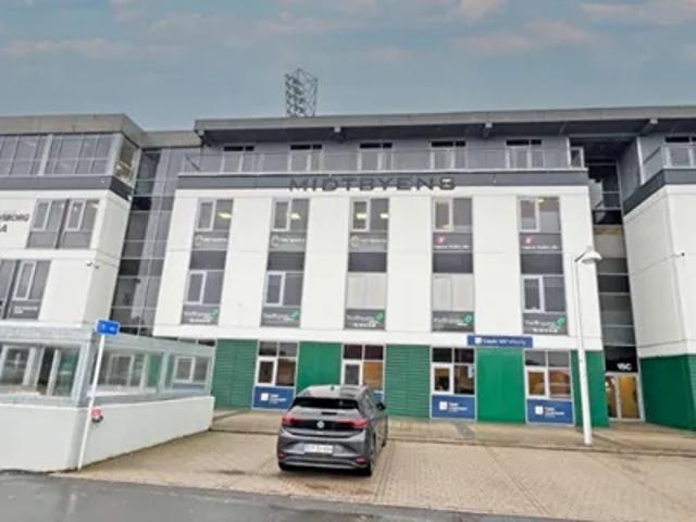 Velindrettet klinik i Stadionkomplekset i alt 325 kvm