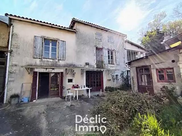 Verteuil sur Charente 16510 Achat / Vente maison 4 pièces t4