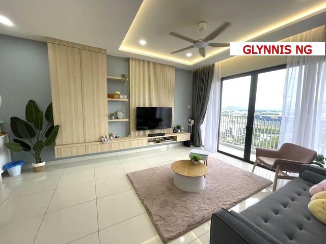 Vertu 1030sqft furnished modern design ikea Batu Kawan for rent