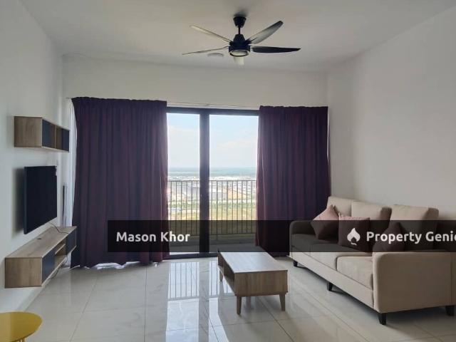 VERTU RESORT CONDO HIGH FLOOR 1070sf FULLY RENO & FURNISHED BATU KAWAN