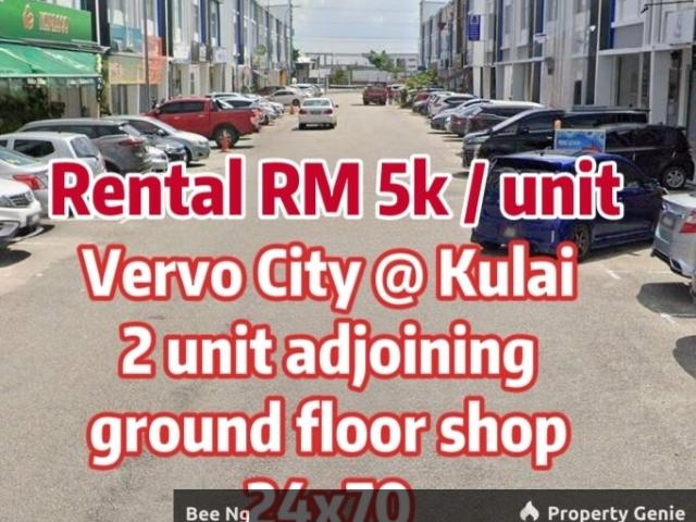 Vervo City / Bandar Indahpuran Kulai / 2 Storey Shop 2 adjoining unit