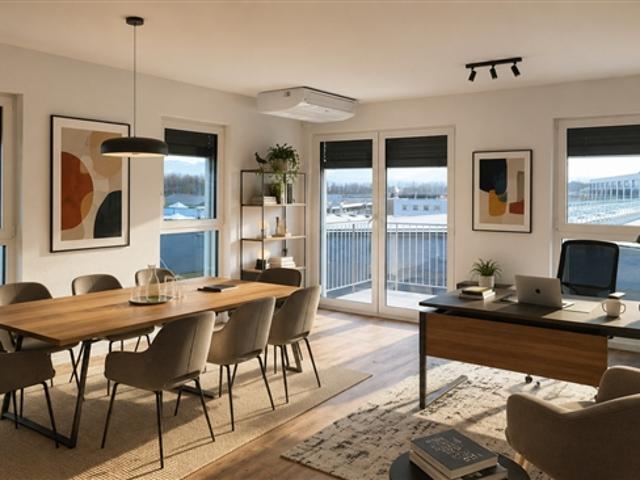 Verwaltungsfläche mit Balkon – 2. Stock – Neubauprojekt