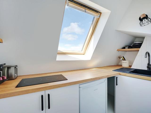 Very nice two room flat, close to transport with view on the roofs of Paris Paris Amsterdam Apartments for Rent