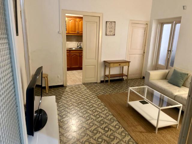 Very cosy double bedroom with a balcony, near Parc de la Ciutadella