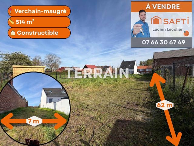 Verchain Maugré Vente Terrain 59