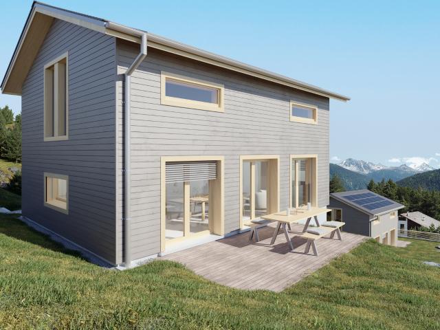 Vercorin Roc d'Orzival A | Zwei Chalets in der Hauptresidenz mit Garagenboxen