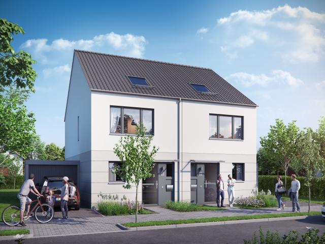 Verkaufsstart* Moderne Doppelhaushälfte mit Dachstudio, Garten und Garage in zukunftsorientierter Lage