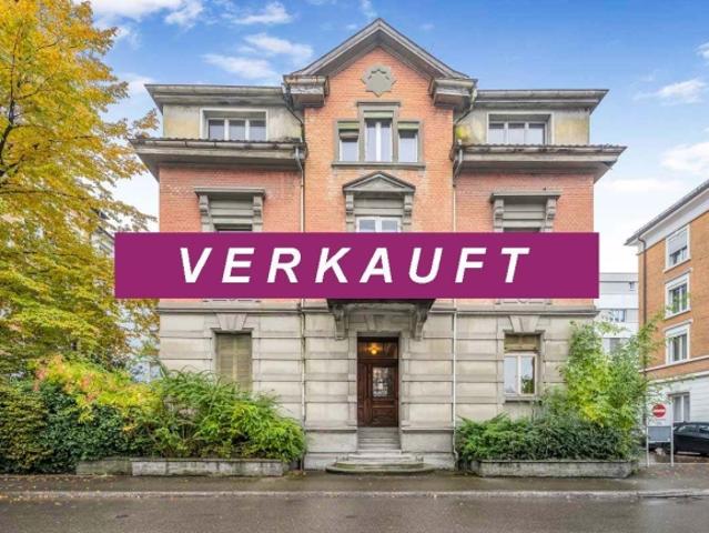 VERKAUFT Grosszügige Jugendstil Villa im Herzen von Rorschach, Sanierungsobjekt